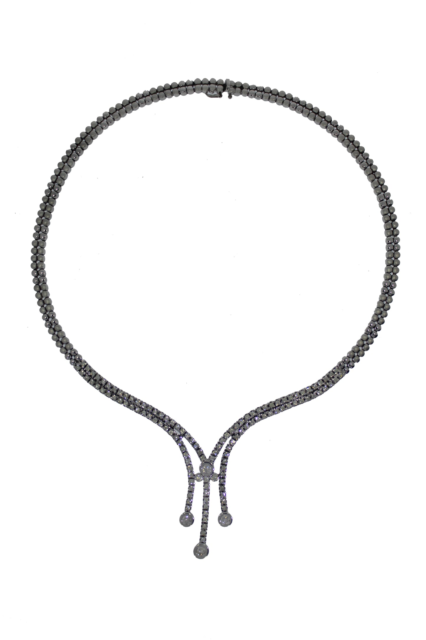 Weißgold Brillant Collier