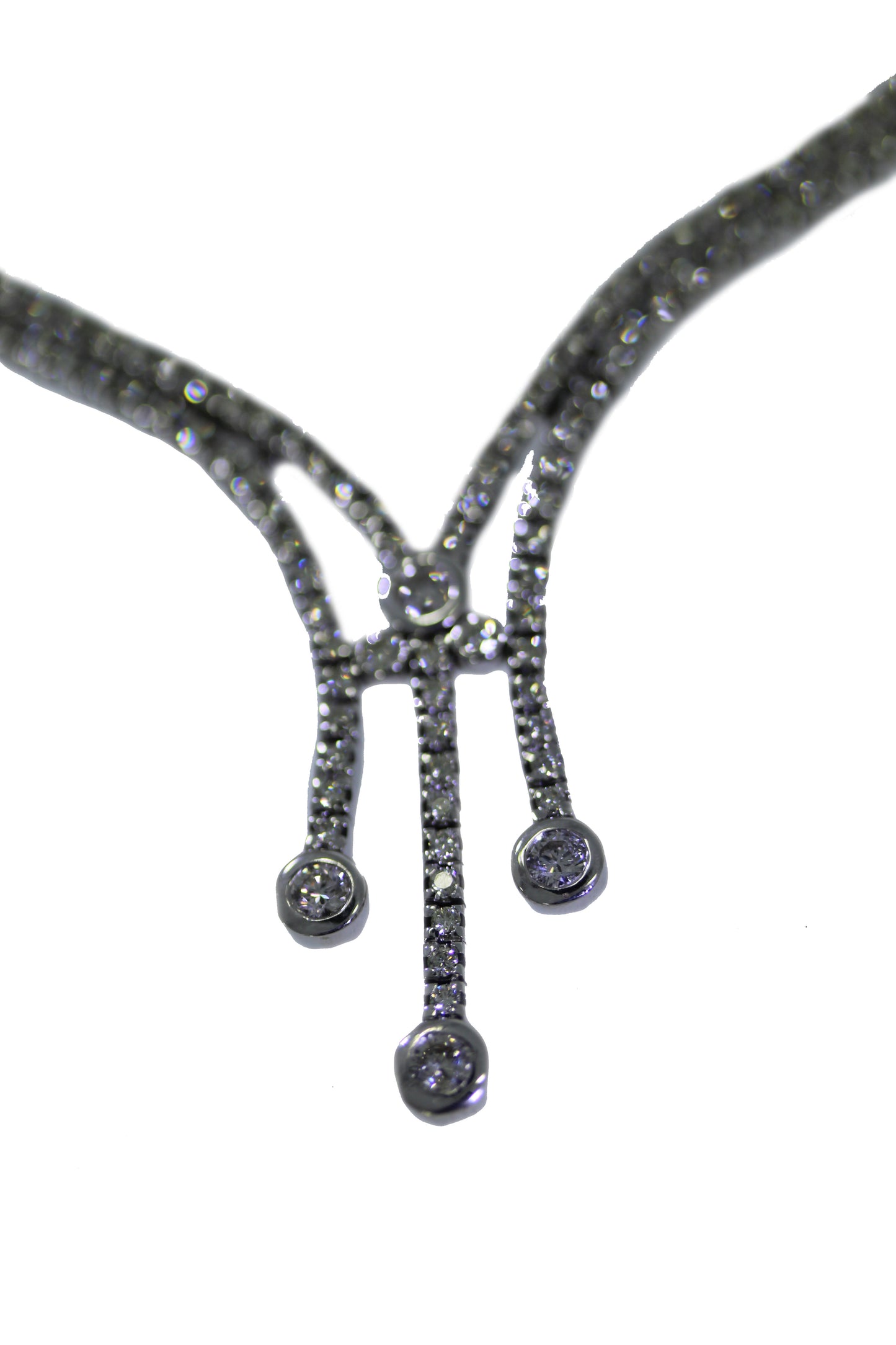 Weißgold Brillant Collier