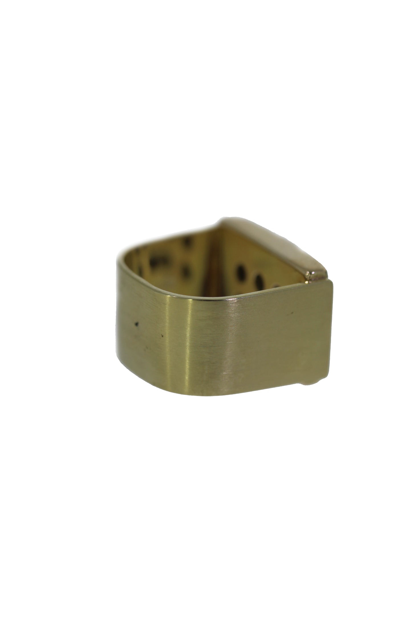 Handgefertigter Gold Ring mit Brillanten