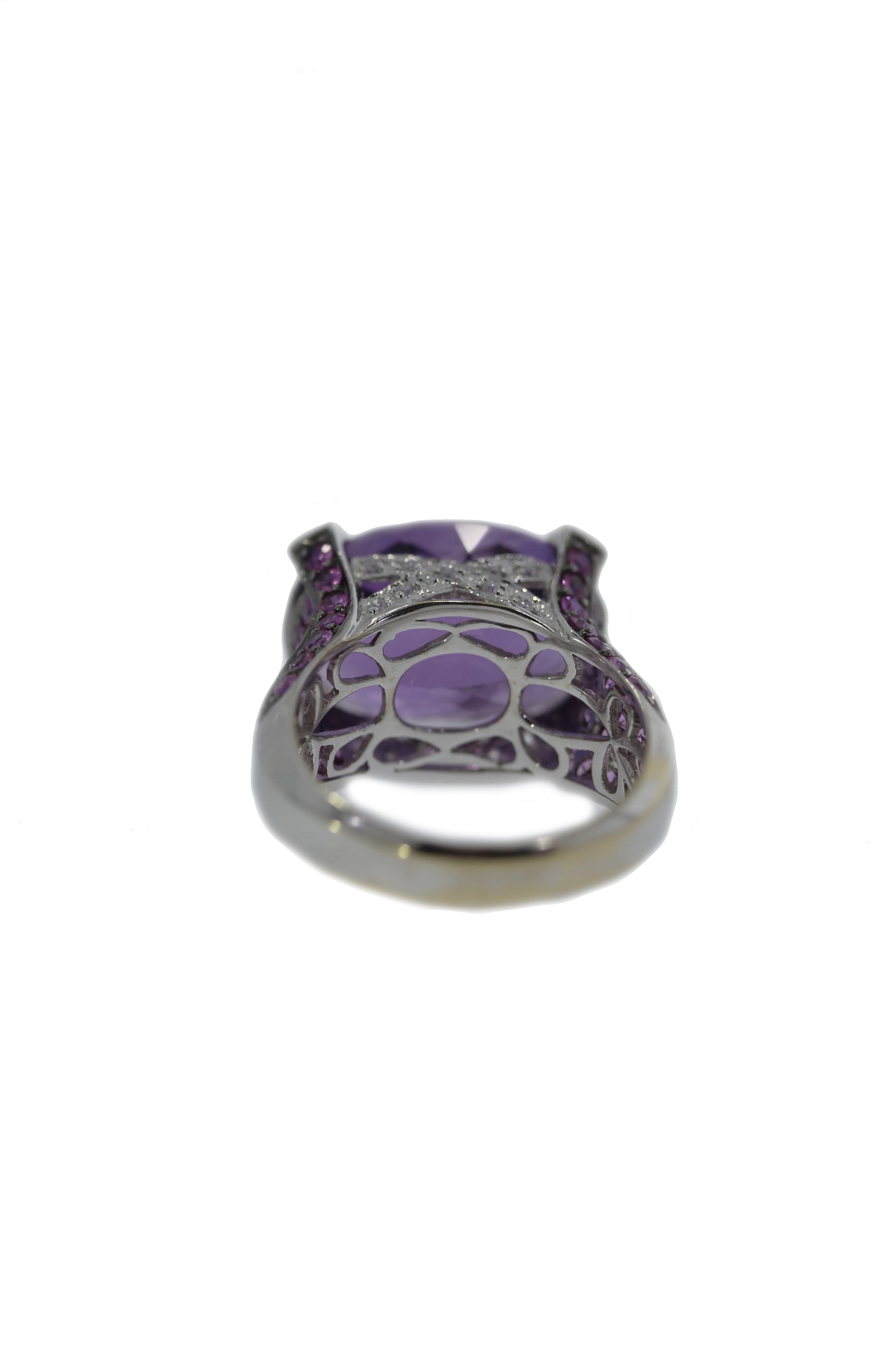 Amethyst-Pink Saphir- Brillant Ring