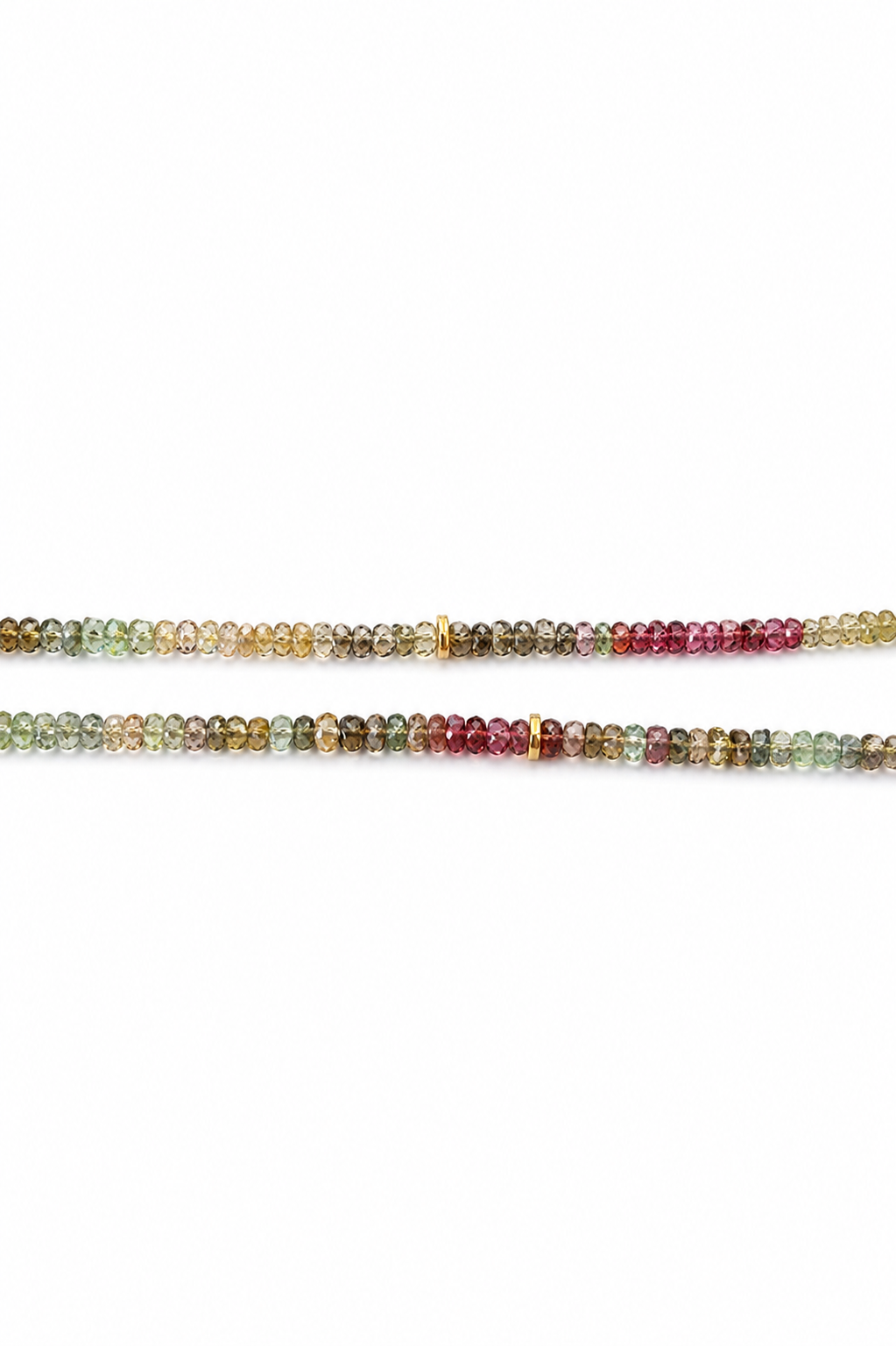 Kette aus 750/- Gelbgold mit Farbedelsteinen