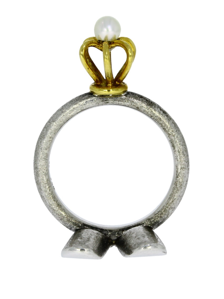 Ring "Selbstläufer" Silber und Gold