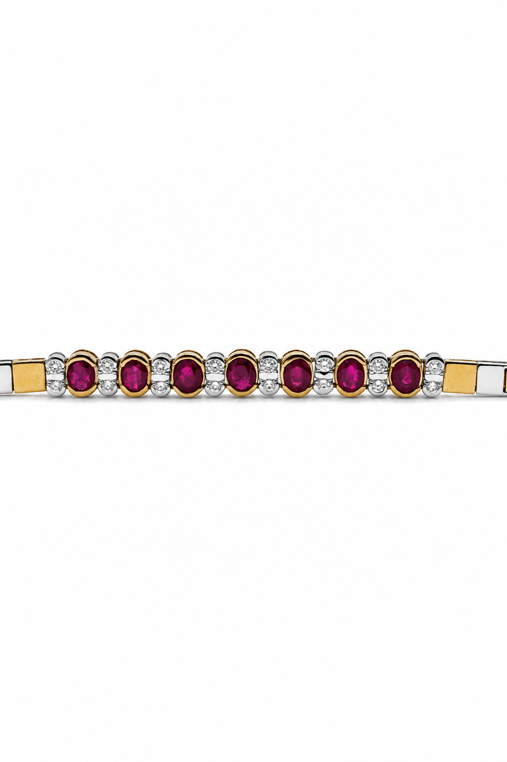 ADIB2180bRubinArmbandaus750GoldBicolormitRubinenundBrillanten