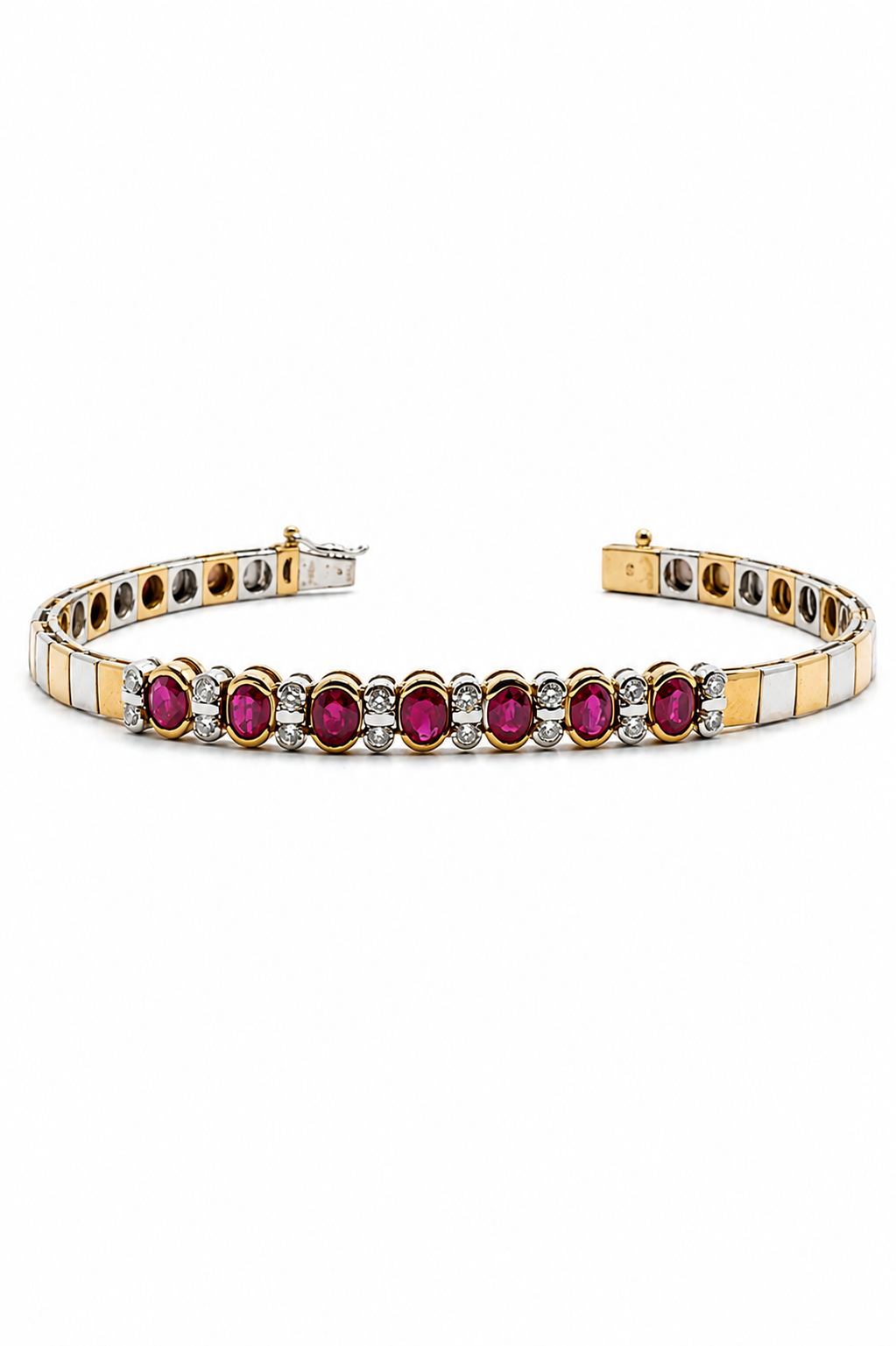 ADIB2180cRubinArmbandaus750GoldBicolormitRubinenundBrillanten