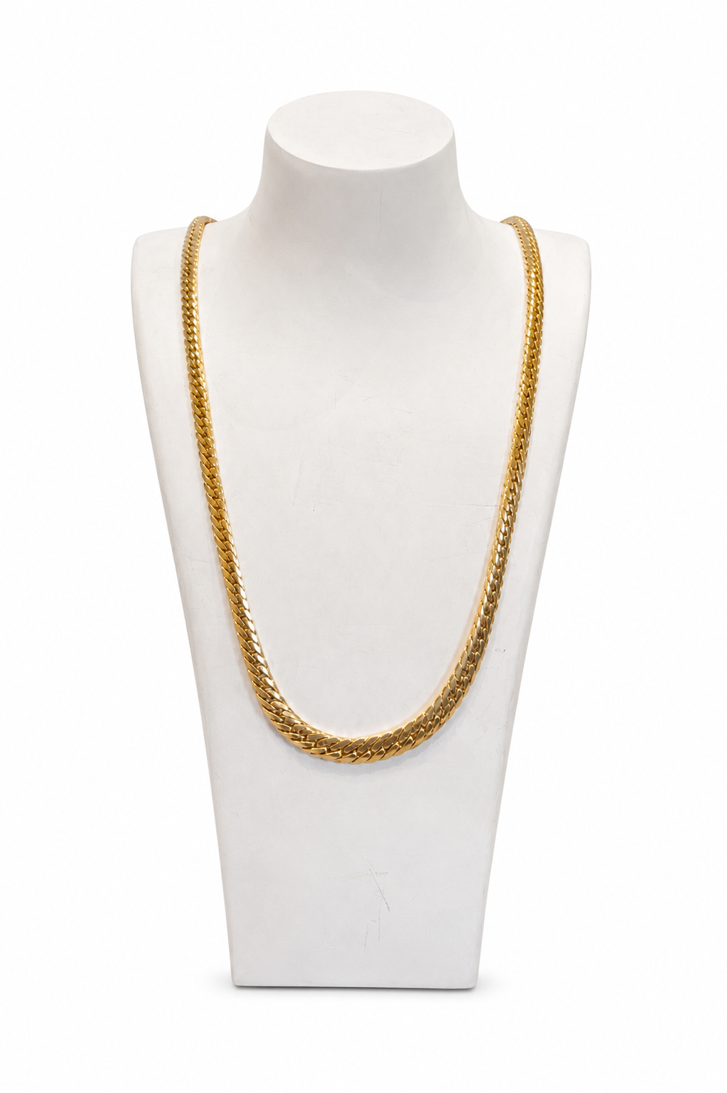 Collier im klassischen Panzermuster aus 333 Gelbgold