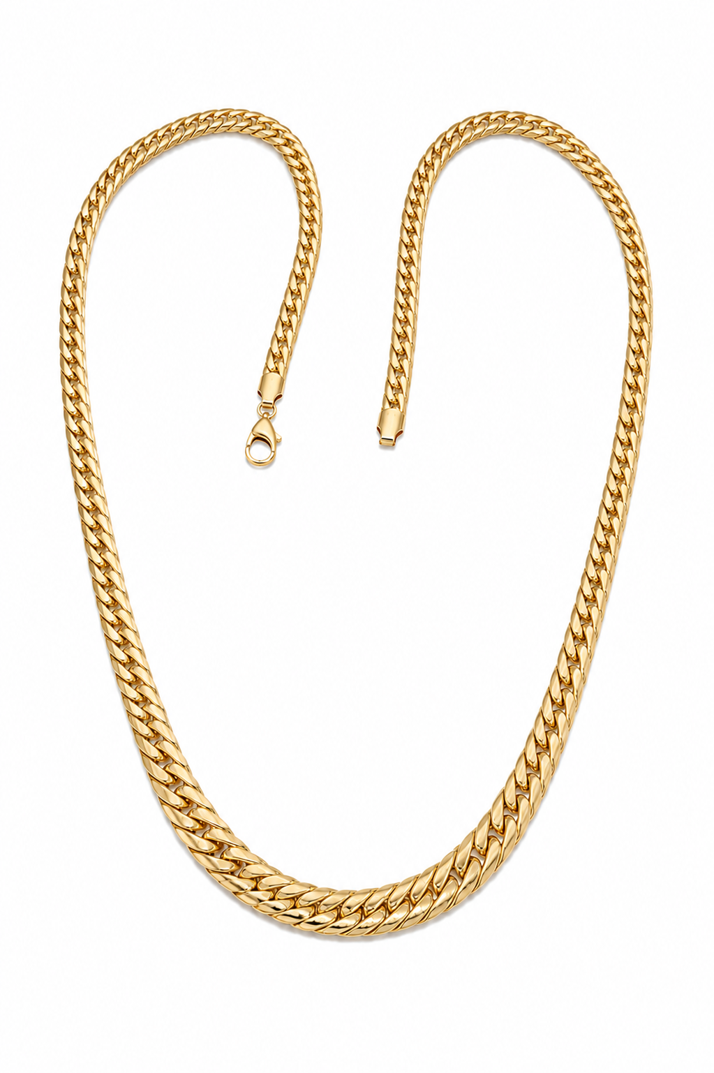 Collier im klassischen Panzermuster aus 333 Gelbgold