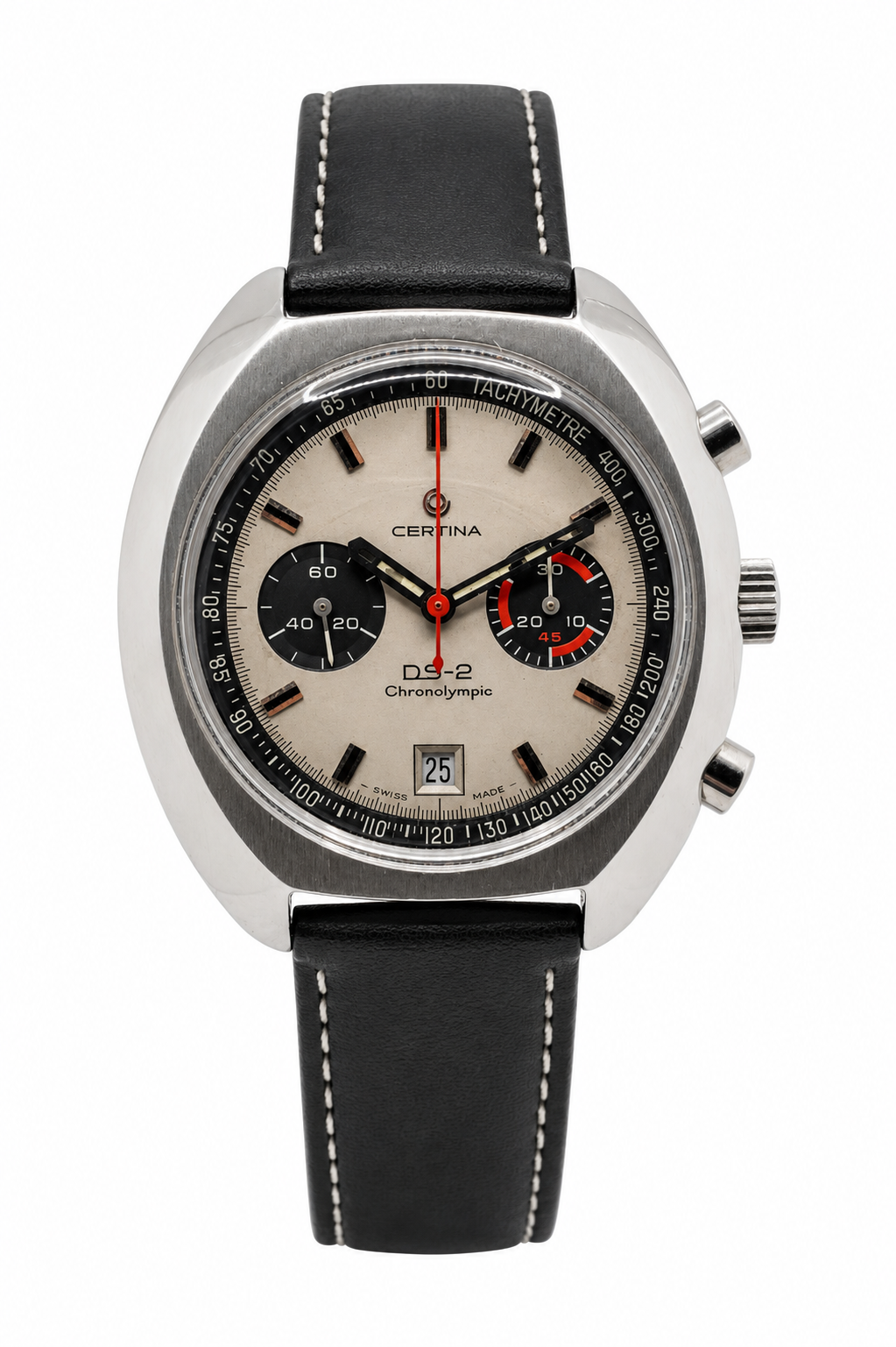 Certina DS-2 Chronolympic Ref. 8601 800 aus Edelstahl mit Handaufzug-Chronograph