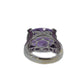 Amethyst-Pink Saphir- Brillant Ring
