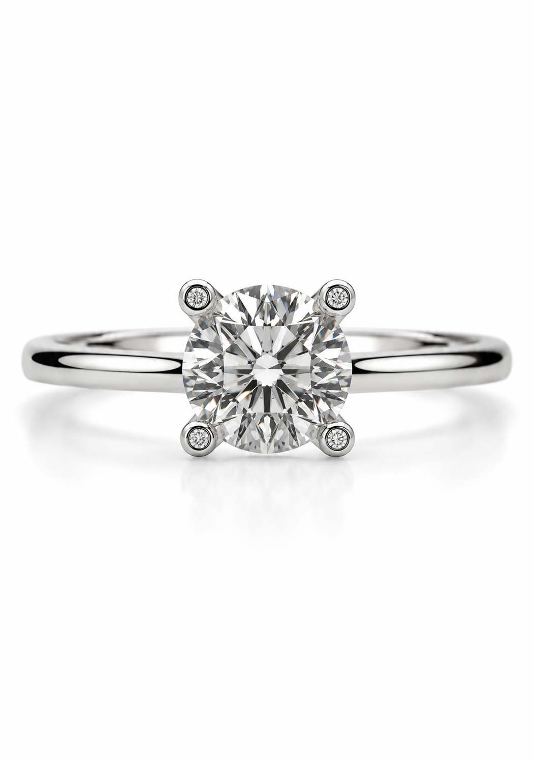 Exklusiver Brillantring mit 2,00 ct Diamant in 750/- Weißgold