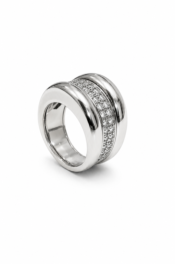 Chopard La Strada Ring aus 750/- Weißgold mit 42 Brillanten