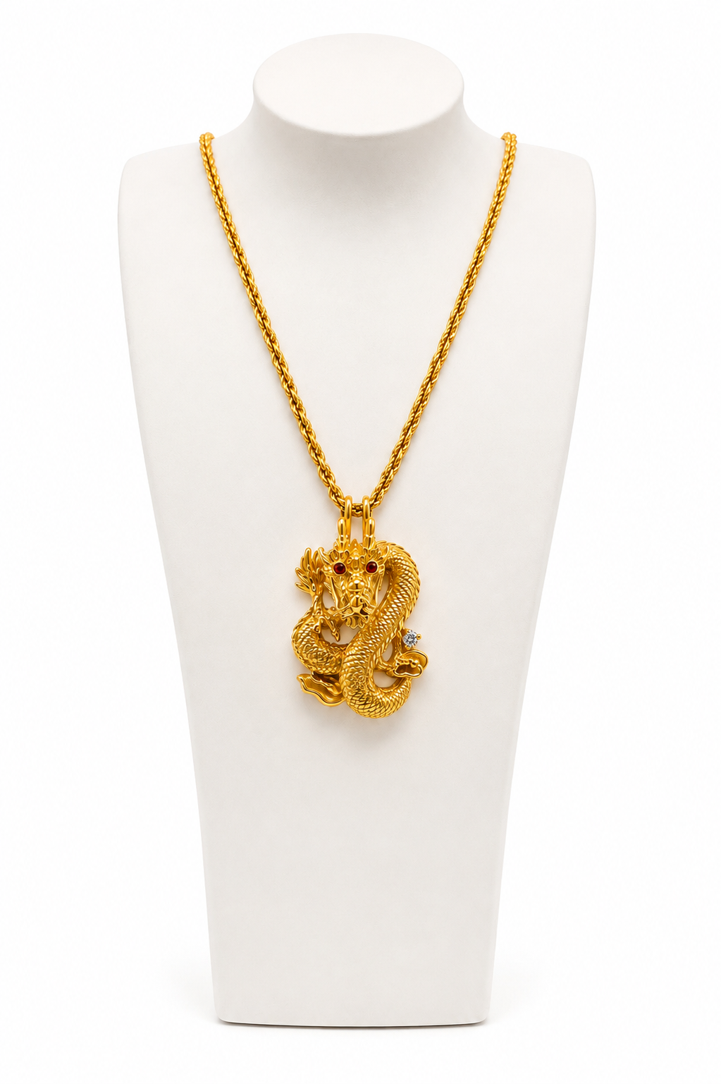 V4425-10aChinesischerDracheAnhaenger916Gelbgold