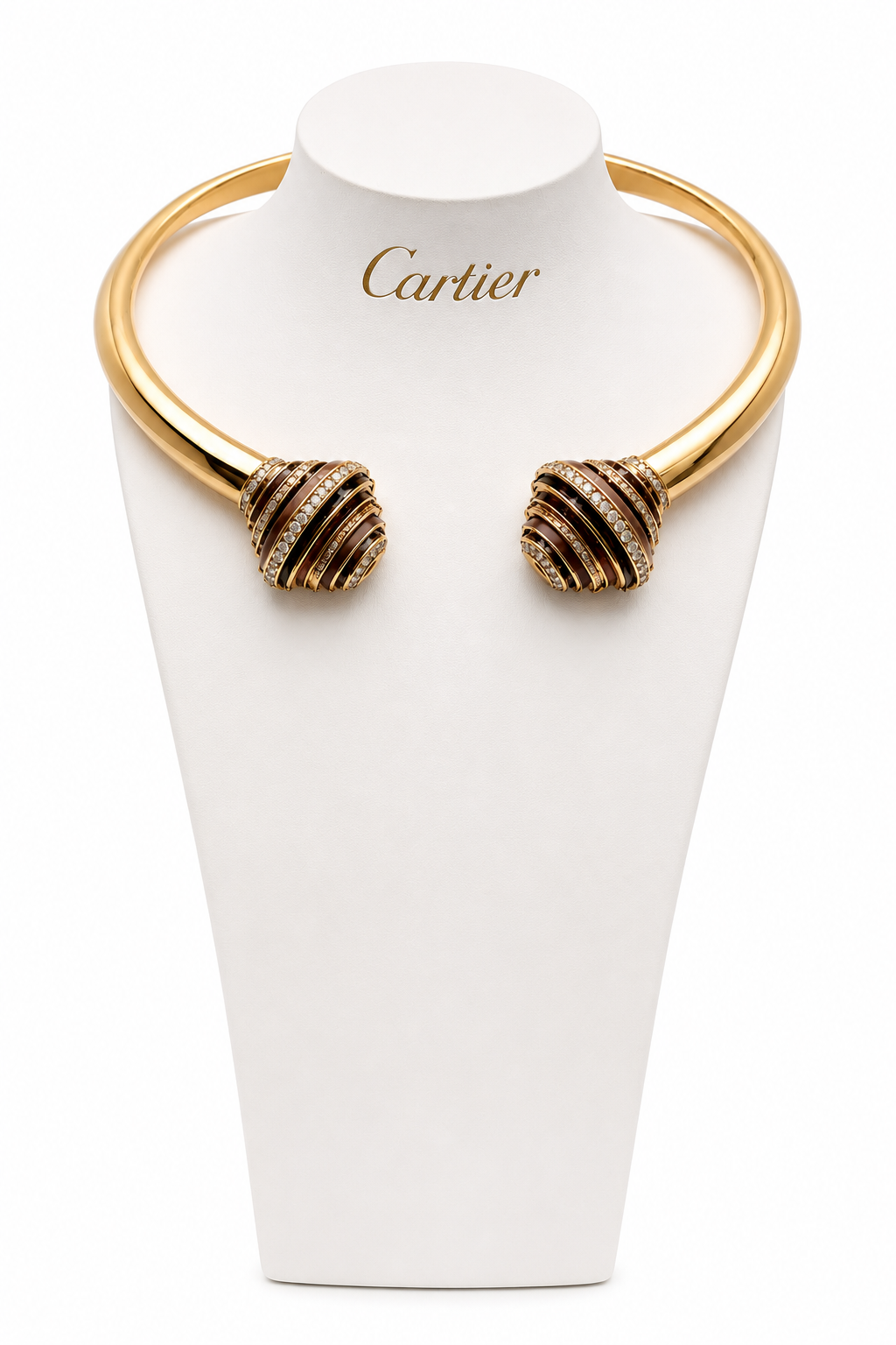 Cartier Paris Nouvelle Vague Emancipated Collier aus 750/- Roségold mit Diamanten & Edelsteinen