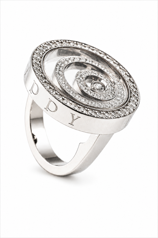 Chopard Happy Spirit Ring aus 750 Weißgold mit Brillanten